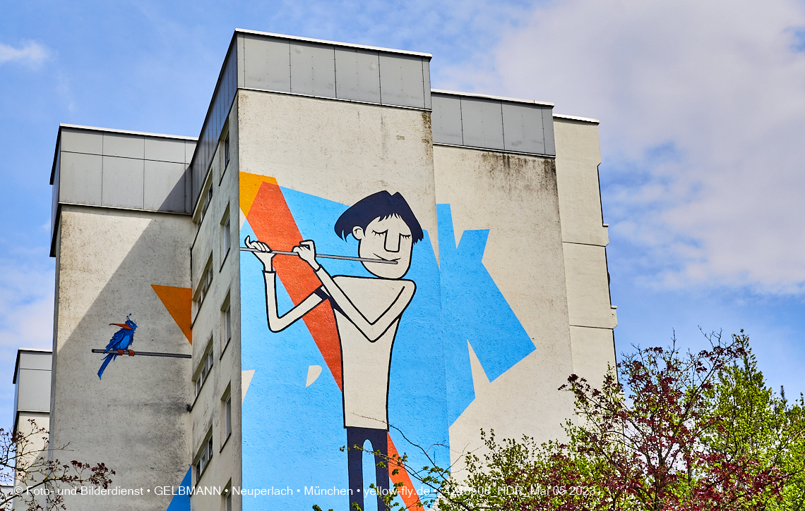 05.05.2023 - Graffiti am Karl-Marx-Ring 75 in Neuperlach